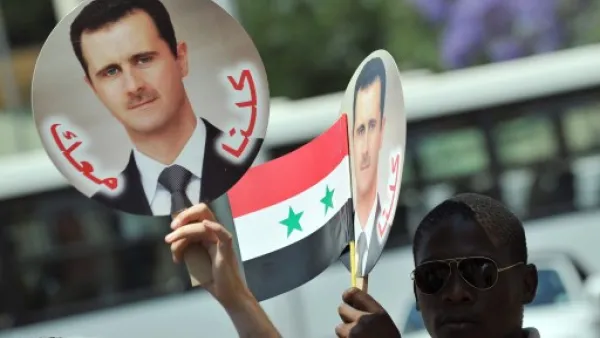 Syrian President Bashar Assad will be running against two other candidates in the elections. (AFP/File)