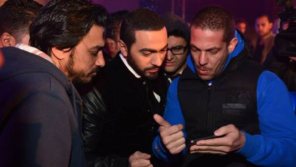 Tamer spoke to one of his fan's girlfriends and wished her a happy new year. (Image: Facebook)