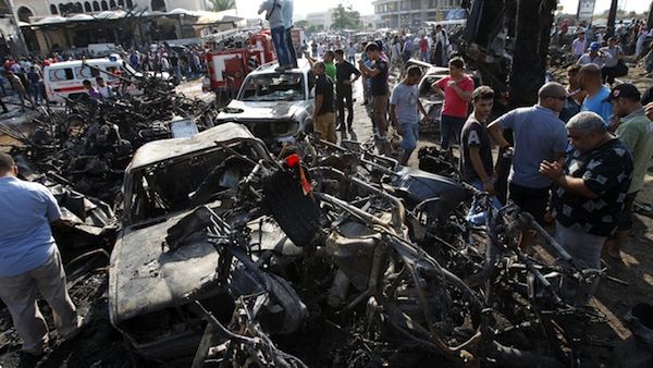 Seven people have been charged over August's Tripoli car bombs. The attack killed 47 people. (AFP/File)