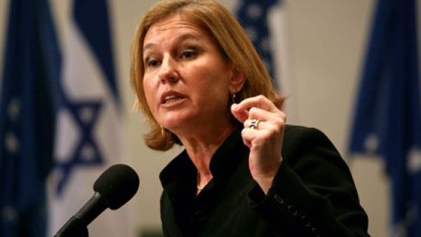 Israel's top negotiator Tzipi Livini said Wednesday that a stalemate in the peace negotiations could jeopardize the Jewish state's "security needs" (Gali Tibbon/AFP)