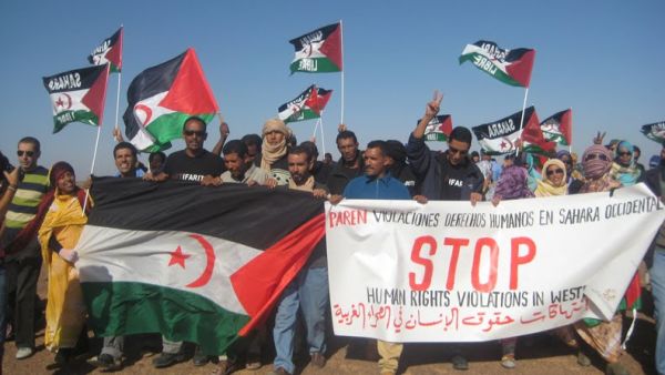 The Moroccan Human Rights association reported that many civilians in the Western Sahara were injured when police authorities attempted to break up their peaceful protest in the city of Laayoune (Courtesy of Kirby Gookin/Western Sahara Resource Center)
