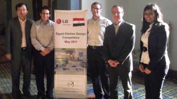 Winners with the LG Egypt Team