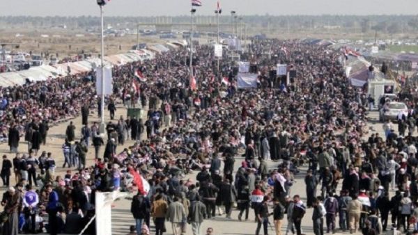 Sunni protestors gather in Anbar province earlier this year (File Archive/AFP) Sunni protestors gather in Anbar province earlier this year (File Archive/AFP)