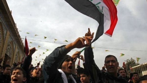 متظاهرون في الانبار