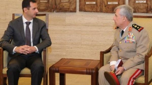 الرئيس السوري يستقبل رئيس هيئة الاركان الجديد 