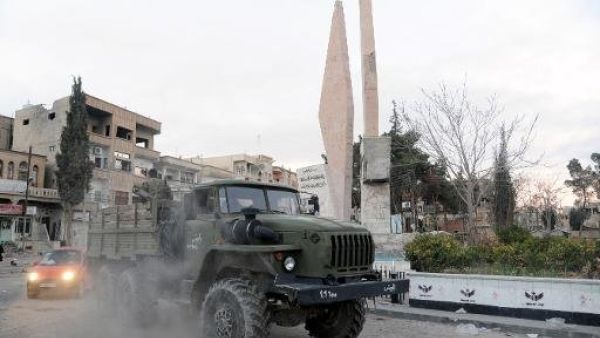 انتشار لقوات النظام السوري في النبك