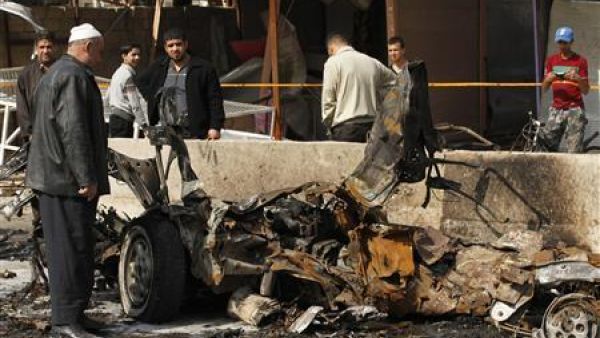 موقع هجوم في بغداد يوم الاحد
