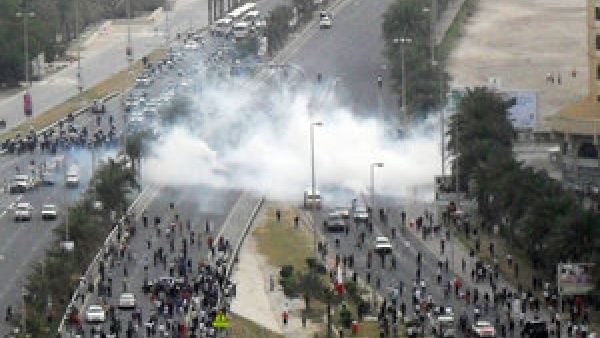 Bahrain authorities have used an unprecedented amount of tear gas to crackdown on anti-government protests, with more than 39 people dying from tear gas-related attacks since 2011 (AFP/Getty Images)