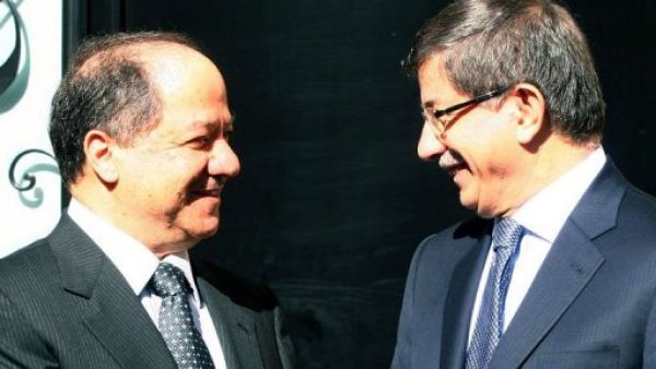 مسعود بارزاني واحمد داوود اوغلو