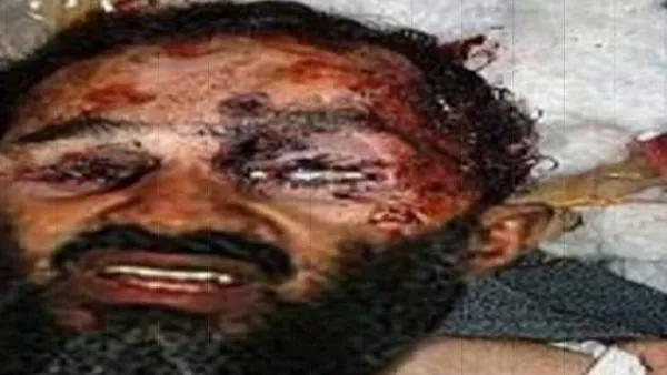 الصورة المزيفة التي عرضتها محطات التلفزيون الباكستانية لزعيم تنظيم القاعدة