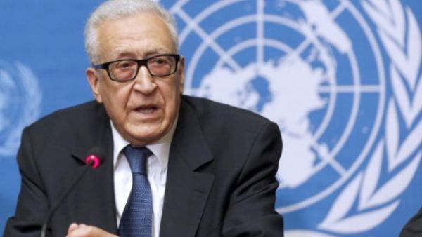 United Nations-Arab League special envoy for Syria Lakhdar Brahimi speaks on September 13, 2013 during a press conference at the UN headquarters in Geneva. [asswat]