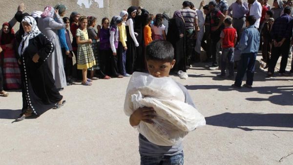 The bakeries in Syria have come under fire in the past as residents queue for hours.