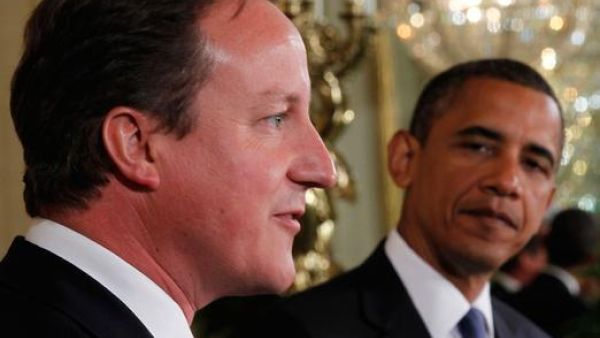 UK Prime Minister David Cameron and US President Barack Obama. (AFP/File)