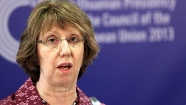 EU Foreign Policy chief Catherine Ashton is set to push for reconciliation between the Muslim Brotherhood and the Egyptian interim government during her three day visit to Cairo. (AFP/File)