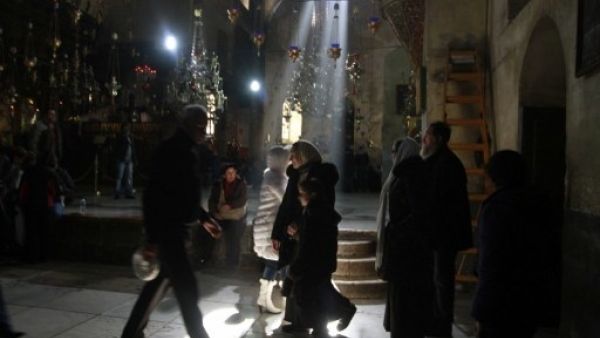 The Arab Ministers had planned to attend the Christmas Eve midnight mass at the Church of the Nativity (Musa Al Shaer/AFP) The Arab Ministers had planned to attend the Christmas Eve midnight mass at the Church of the Nativity (Musa Al Shaer/AFP)