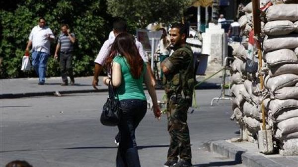 An army checkpoint in the Syrian capital Damascus (File photo: AFP)