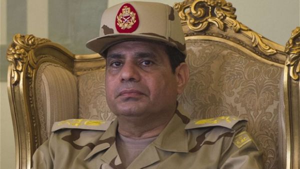 A file picture taken on September 20, 2013 shows Egypt's army chief Abdel Fattah al-Sisi, who is allegedly contemplating a bid for the presidency. [AFP]
