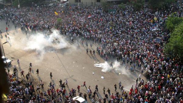 The US announced Wednesday that it will withhold certain aid from Egypt until it improves its human rights record, particularly in reference to recent fatal crackdowns on Morsi supporters (AFP/Getty)