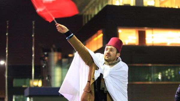 مناصر لاردوغان في انقرة
