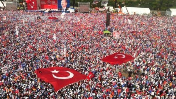 Prime Minister Erdogan has been rallying support throughout Turkey in preparation for upcoming presidential elections. (AFP/File) 