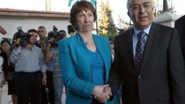 Fayyad meets EU foreign policy chief Catherine Ashton