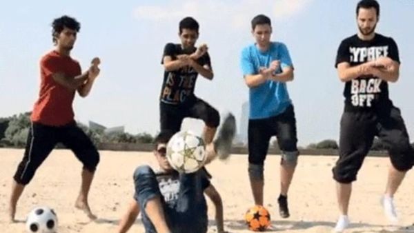 Five freestyle football fanatics have put Dubai on the ‘Gangnam Style’ map with their own twists - and turns - on the dance craze.