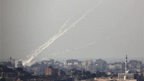 A rocket fired from Gaza hot southern Israel early on Tuesday. [File photo]
