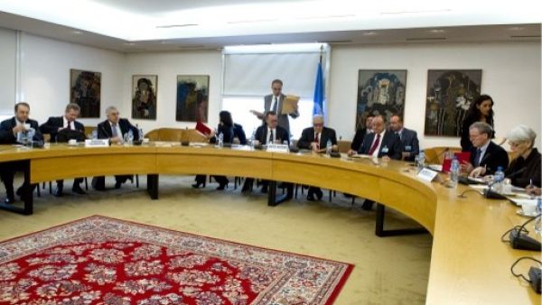 Russia's representatives to Tuesday's preparatory meetings for proposed Syria peace talks accused Syrian opposition figures of opposing "the Geneva communique" (AFP)