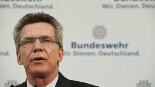 وزير الدفاع الالماني توماس دي ميزيير 