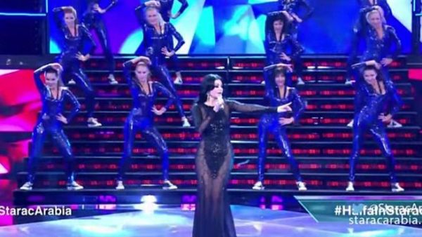 For many Arab viewers, Haifa's dress is a fashion crime of a different kind! (Image: DM)