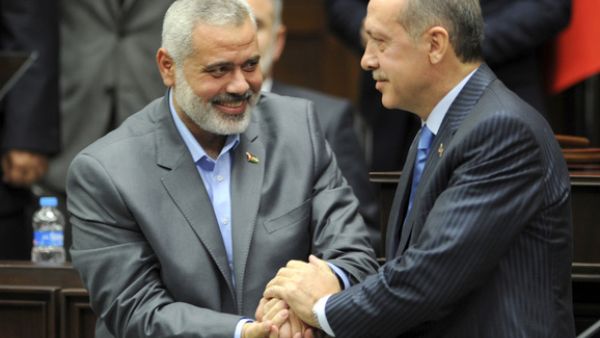 Turkish PM Erdogan has met previously with other Hamas leaders such as Ismail Haniyeh within the past year (Reuters)