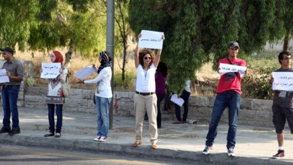 The human chain of anti-harassment activists in Amman