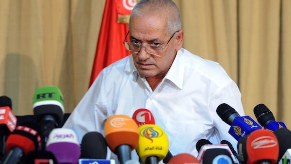 Tunisian mediator and Secretary General of the Tunisian General Labour Union (UGTT) Houcine Abbassi speaks during a press conference to announce the result of its latest bid to mediate an end to the crisis on September 21, 2013 in Tunis. (AFP) Tunisian mediator and Secretary General of the Tunisian General Labour Union (UGTT) Houcine Abbassi speaks during a press conference to announce the result of its latest bid to mediate an end to the crisis on September 21, 2013 in Tunis. (AFP)