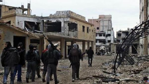 مقاتلون من الجيش السوري الحر في حمص