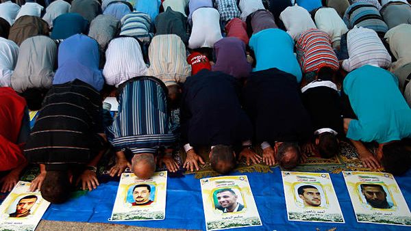 A group of Palestinian prisoners being held in Israeli prisons have been hunger striking for the past 48 days. (AFP/File)