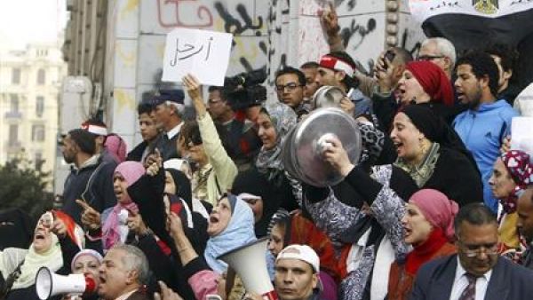 احتجاج مناهض للحكومة في القاهرة 