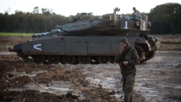 Israel also has deployed more tanks to its border with Gaza this week due to increasing tensions between Israelis and Palestinians residing in the territory after Jewish soldiers killed a three-year-old girl this week (Menahem Kahana/AFP) Israel also has deployed more tanks to its border with Gaza this week due to increasing tensions between Israelis and Palestinians residing in the territory after Jewish soldiers killed a three-year-old girl this week (Menahem Kahana/AFP)