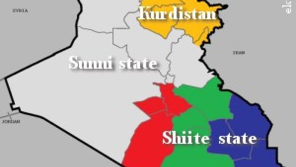 Will three parts make a whole, big mess in Iraq or bring peace at last? (Image courtesy of ekurd.net)