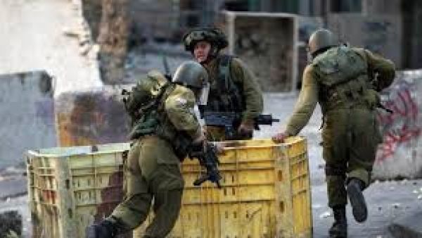 Israeli forces patrol the West Bank territory and allegedly killed the three militants after they opened fire on the troops (AFP)
