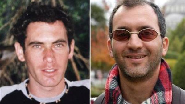 صورة مجمعة للجنديين الاسرائيليين الداد ريجيف وايهود جولدفاسر (يمينا) 