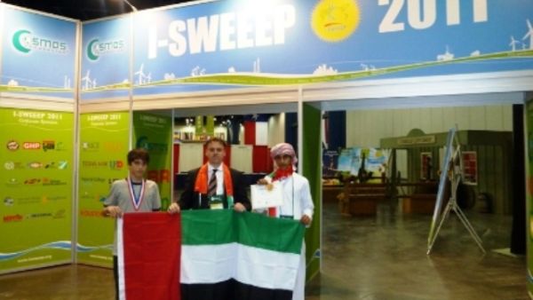 Students from the United School of Al Yahar, Al Ain attending the I-SWEEEP in Houston in May 2011