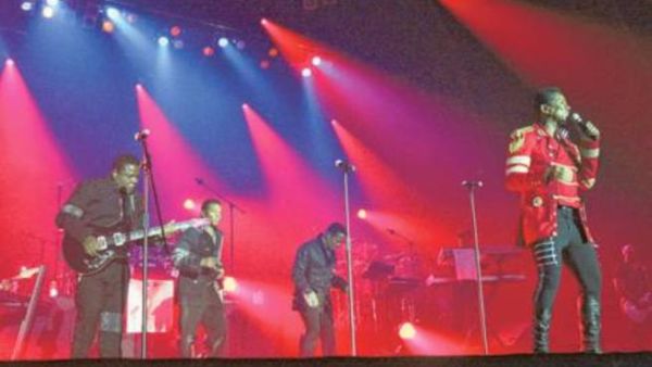 The Jacksons perform during their ‘Unity Tour’ at the du Forum on Yas Island, Abu Dhabi (Photo courtesy of Abdul Rahman / Gulf News)
