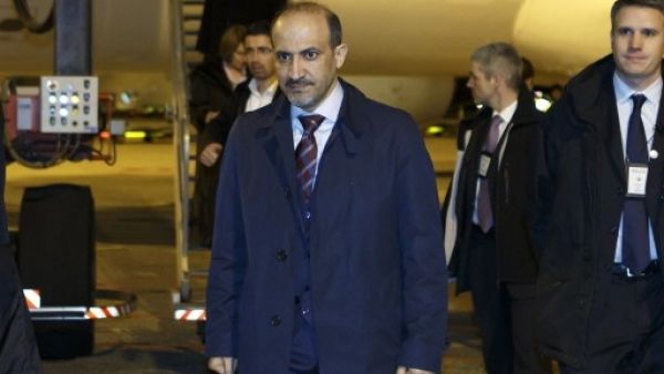 The leader of the Syrian opposition National Coalition Ahmad Jarba arrived in Switzerland earlier this week (Salvatore Di Nolfi/AFP)