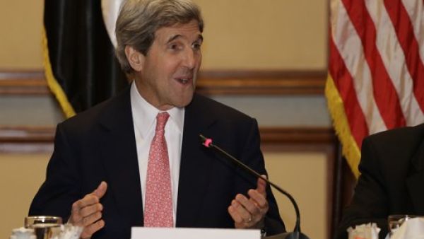 US Secretary of State John Kerry expressed his support for the Libyan economy US Secretary of State John Kerry expressed his support for the Libyan economy