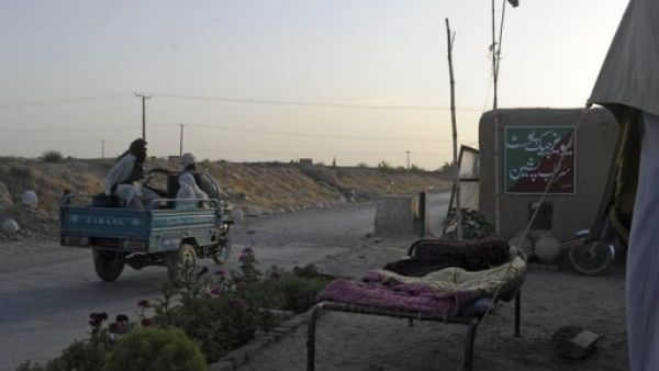 حاجز في كويتا عاصمة بلوشستان، باكستان
