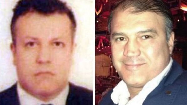 A composite of two undated file pictures obtained from the Turkish Ihlas news agency shows Turkish Airlines pilot Murat Akpinar (R) and his co-pilot Murat Agca, kidnapped on August 9, 2013 in Beirut. (IHLAS NEWS AGENCY / IHA / AFP)