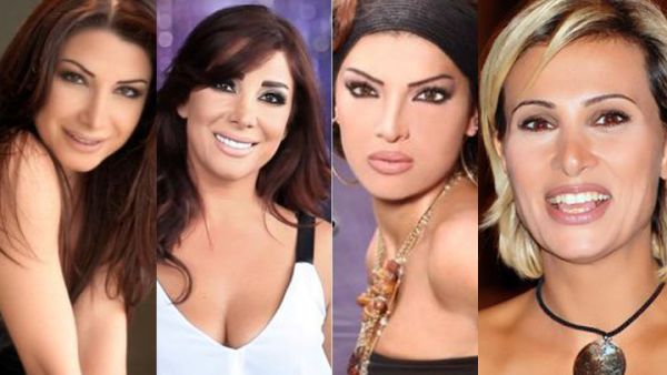شاهدي في الصورة مكياج المذيعة فرح بسيسو وألين خلف ودينا حايك 