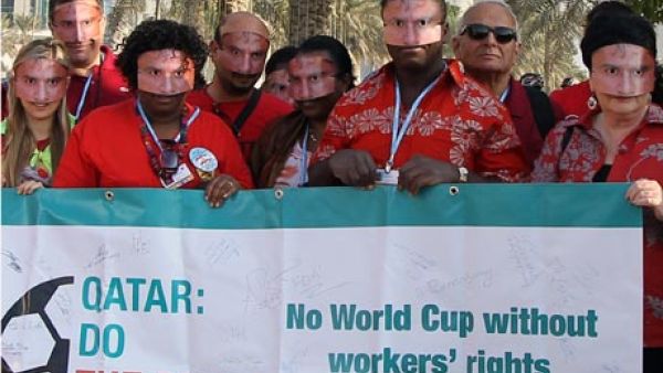 Qatar's construction sector has one of the highest percentages of expatriate labor globally (Courtesy of Karim Jaafar/AFP/Getty Images)