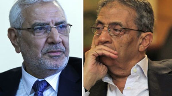 عمرو موسى يواجه ابوالفتوح  عمرو موسى يواجه ابوالفتوح