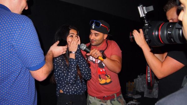 Justin Bieber fanatic Neha Sayed burst into tears last night as she was declared the UAE’s ‘Ultimate Belieber’. (Photo: Virgin Radio Dubai Facebook)